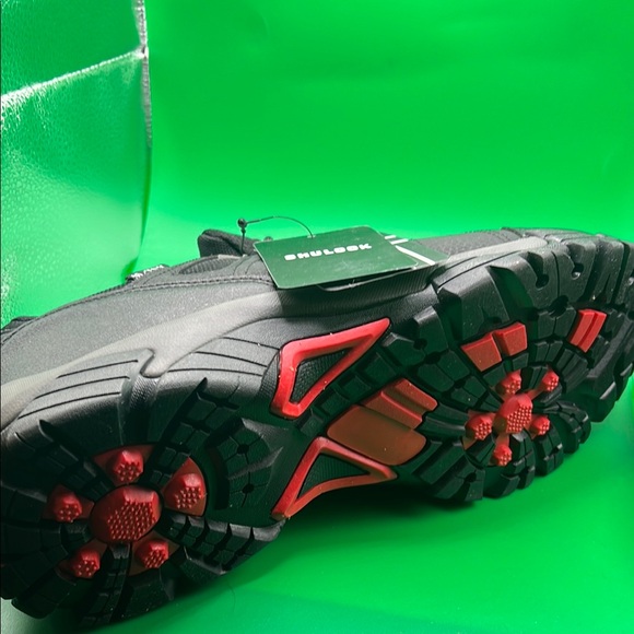 Shulook Black Trail Shoes with Reinforced Toe Box and Deep Tread Outsole - Picture 7 of 8